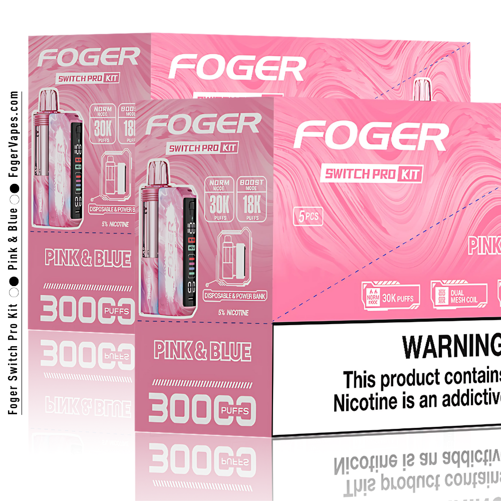 Pink & Blue - Foger Switch Pro Kit | 30K Puffs