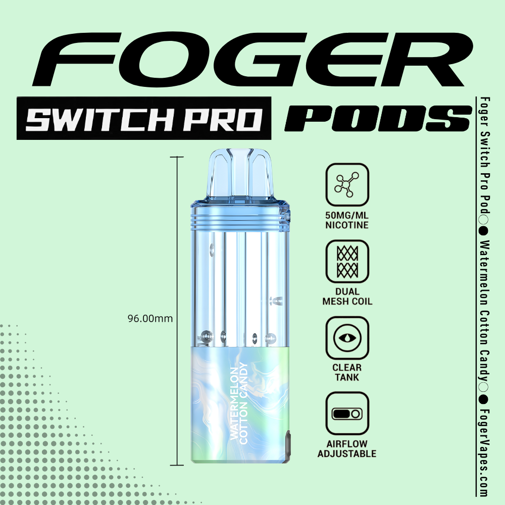 Watermelon Cotton Candy - Foger Switch Pro Pod | 30K Puffs