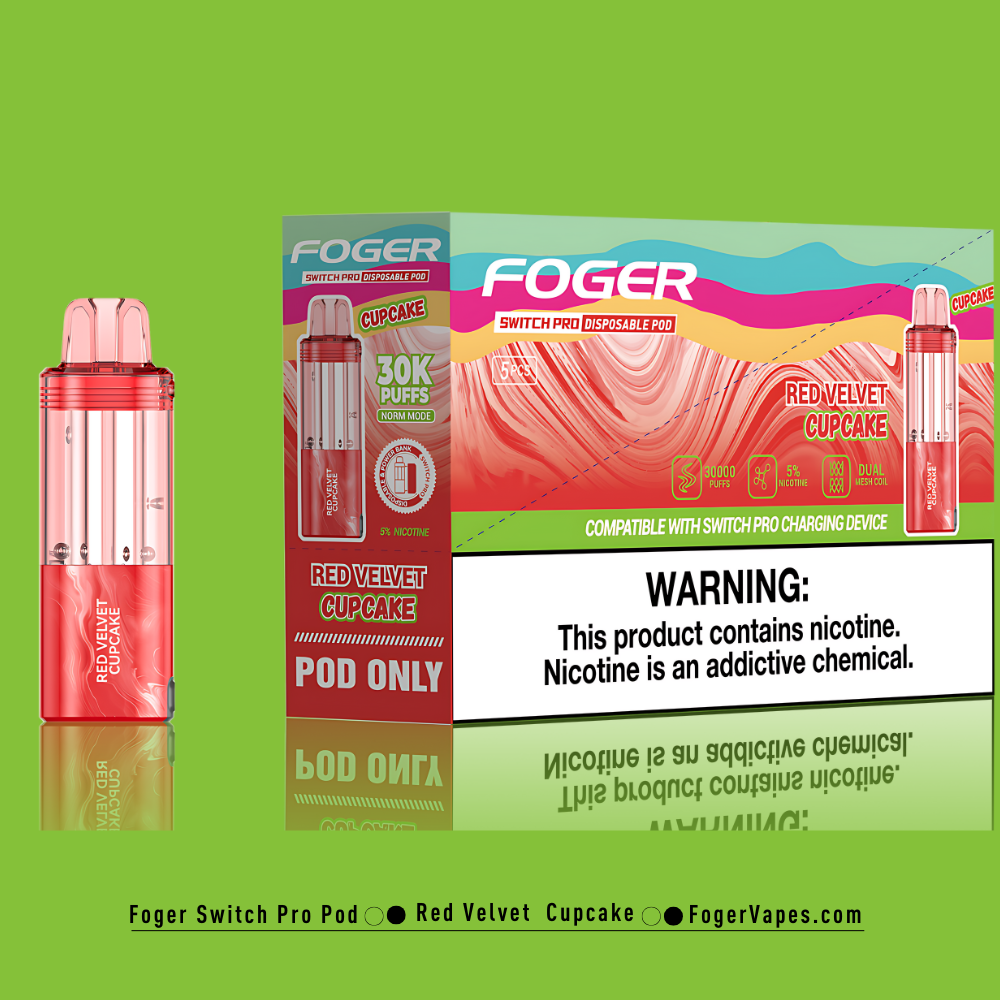 Red Velvet Cupcake - Foger Switch Pro Pod | 30K Puffs