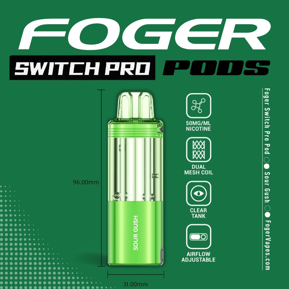 Sour Gush Foger Switch Pro Pod 30K Puffs
