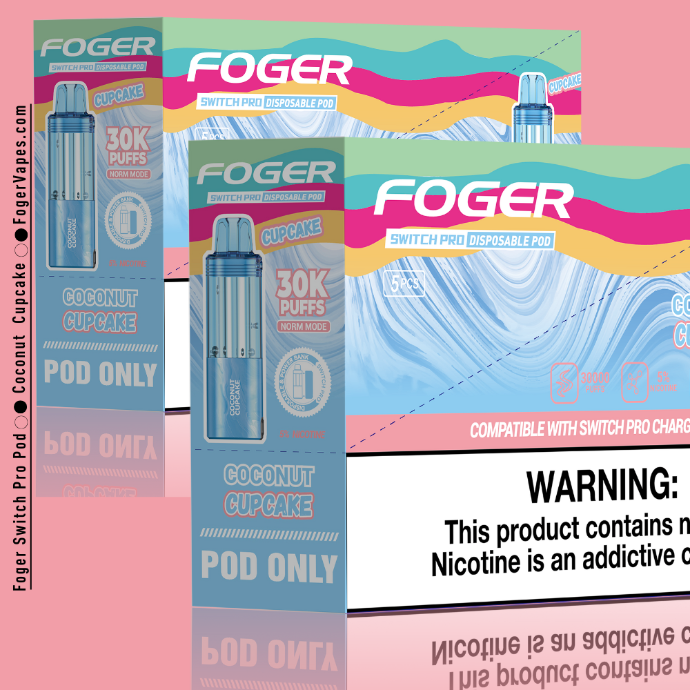Coconut Cupcake - Foger Switch Pro Pod | 30K Puffs