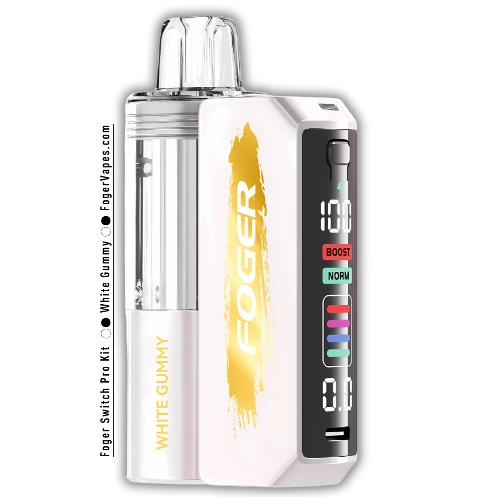 White Gummy Foger Switch Pro Kit 30K Puffs