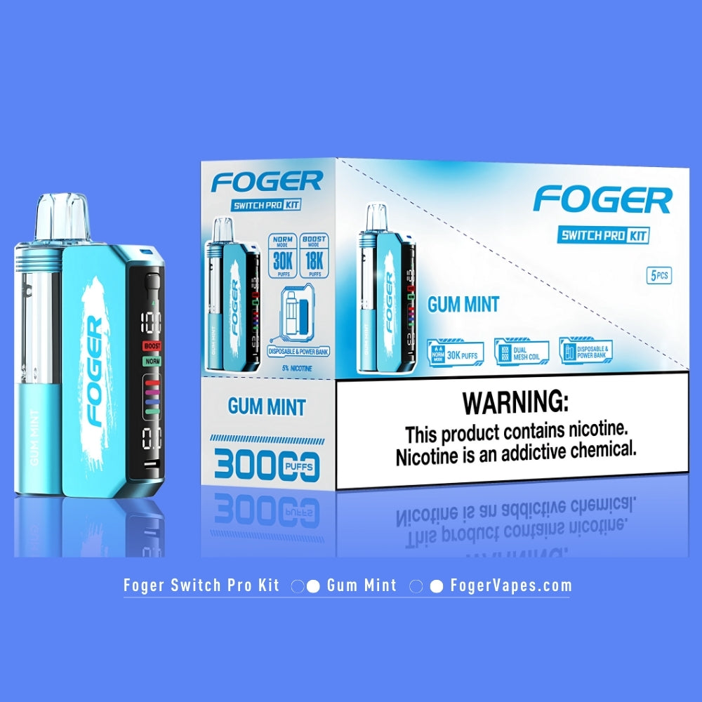 Gum Mint Foger Switch Pro Kit 30K Puffs