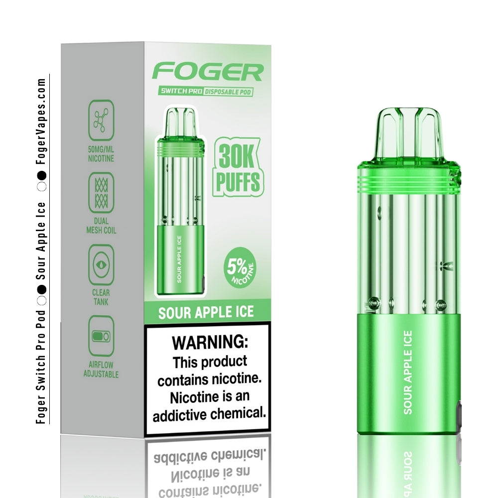 Sour Apple Ice Foger Switch Pro Pod 30K Puffs