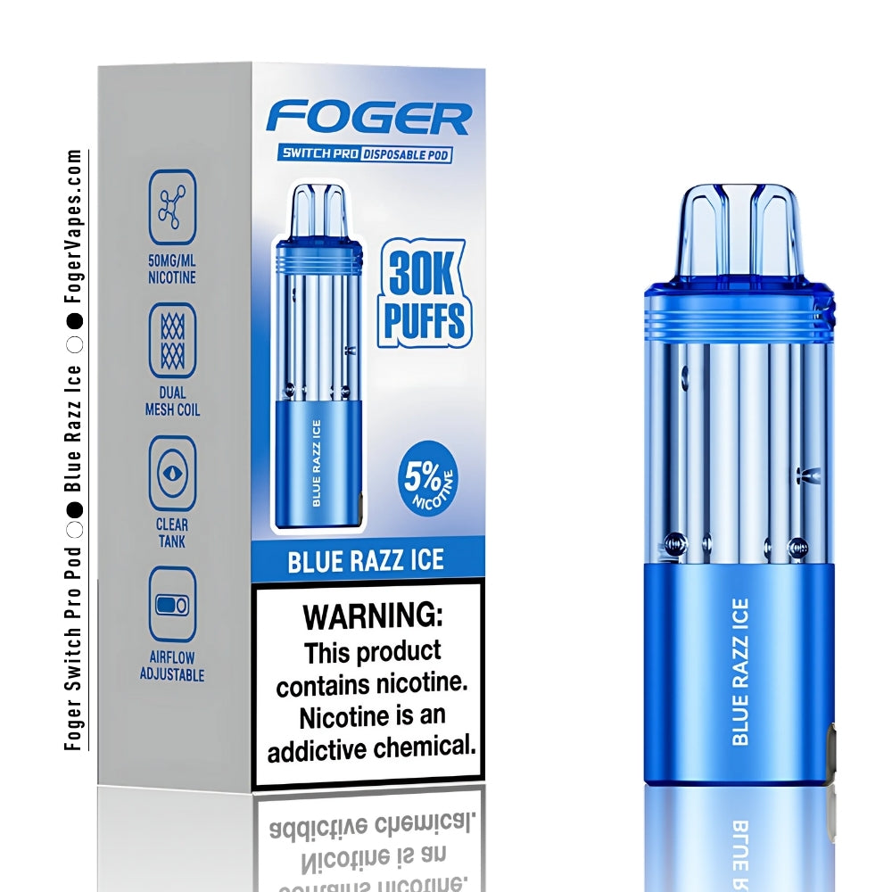 Blue Razz Ice Foger Switch Pro Pod 30K Puffs