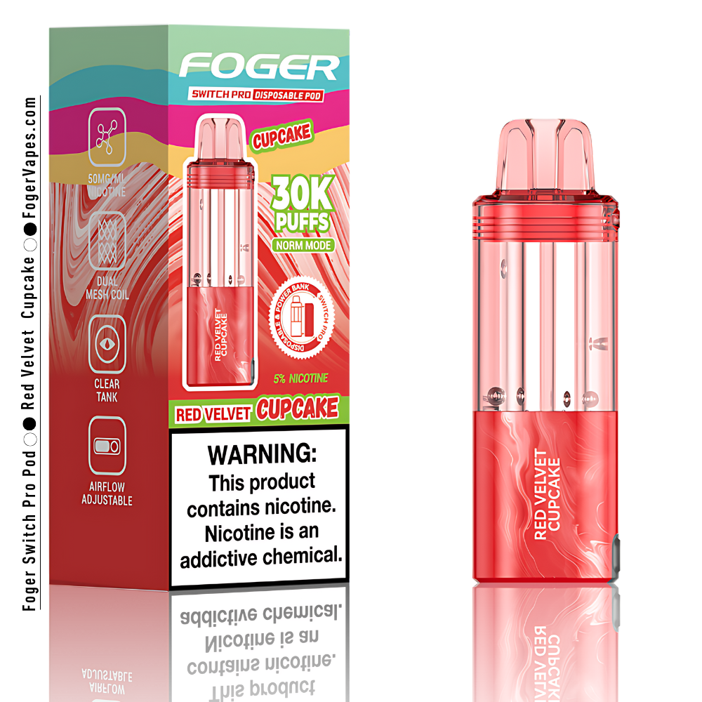 Red Velvet Cupcake - Foger Switch Pro Pod | 30K Puffs