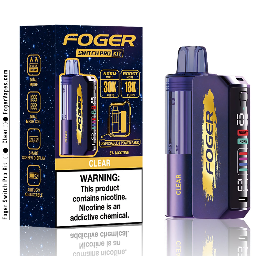 Clear Foger Switch Pro Kit 30K Puffs