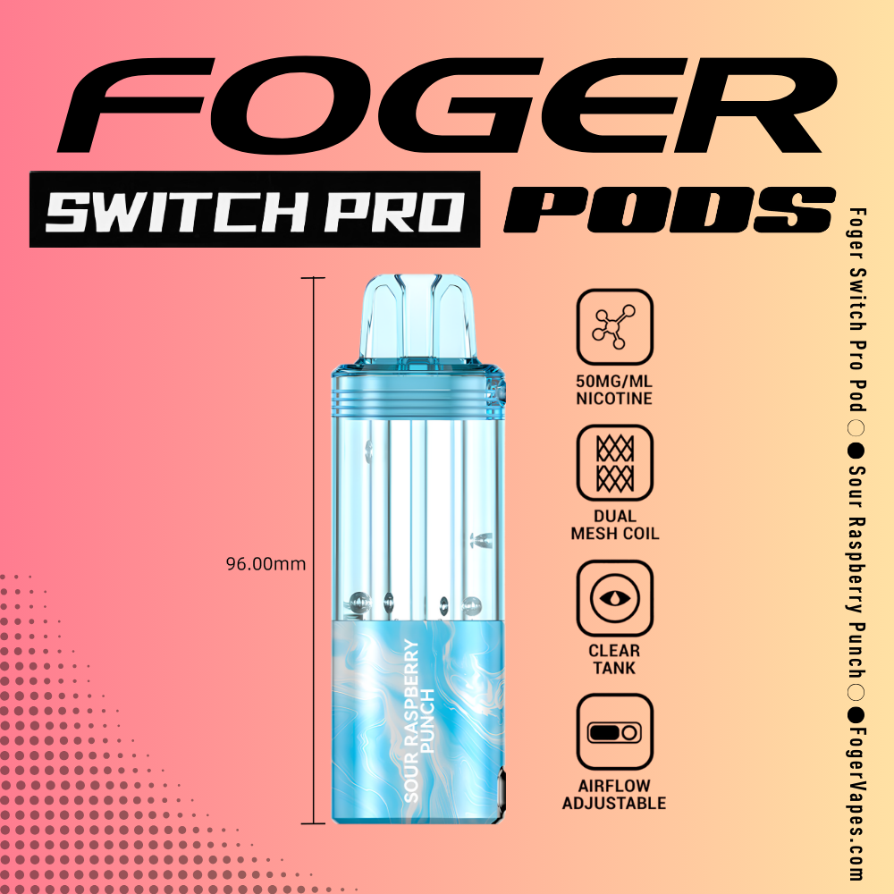 Sour Raspberry Punch - Foger Switch Pro Pod | 30K Puffs