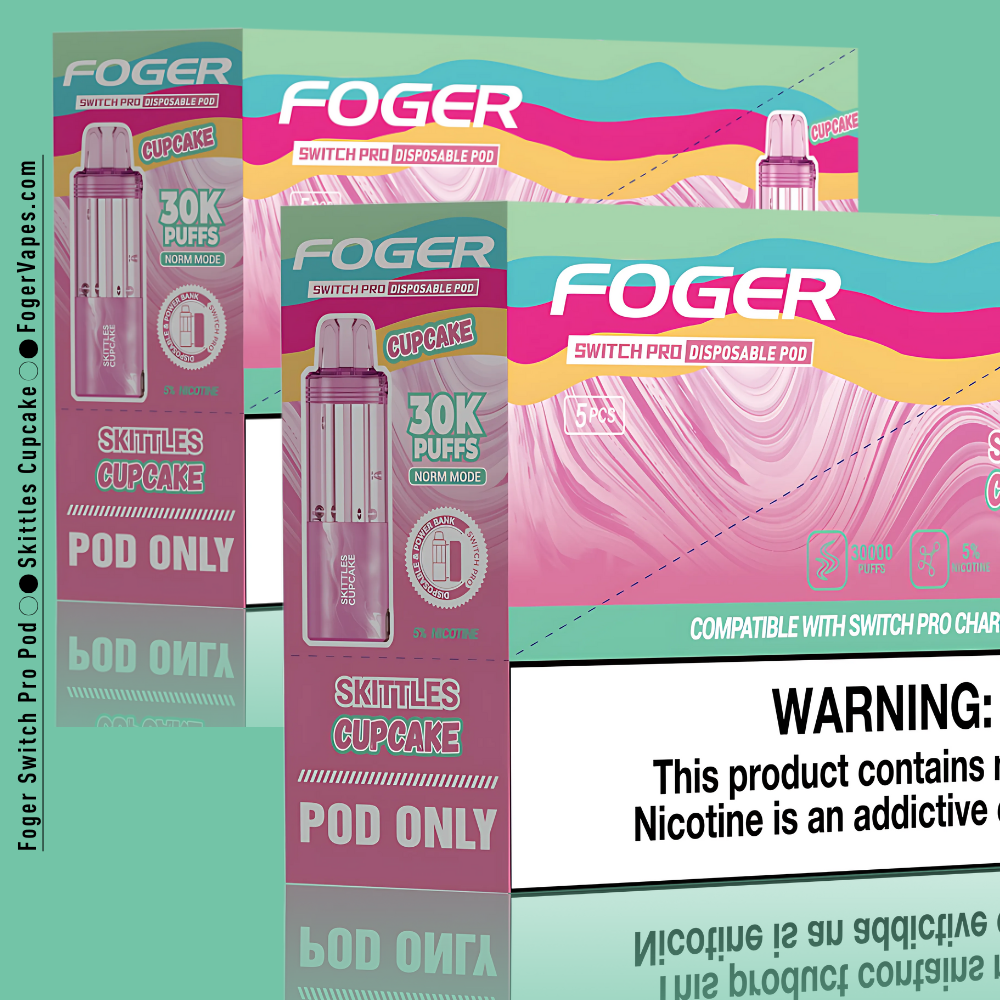 Skittles Cupcake - Foger Switch Pro Pod | 30K Puffs