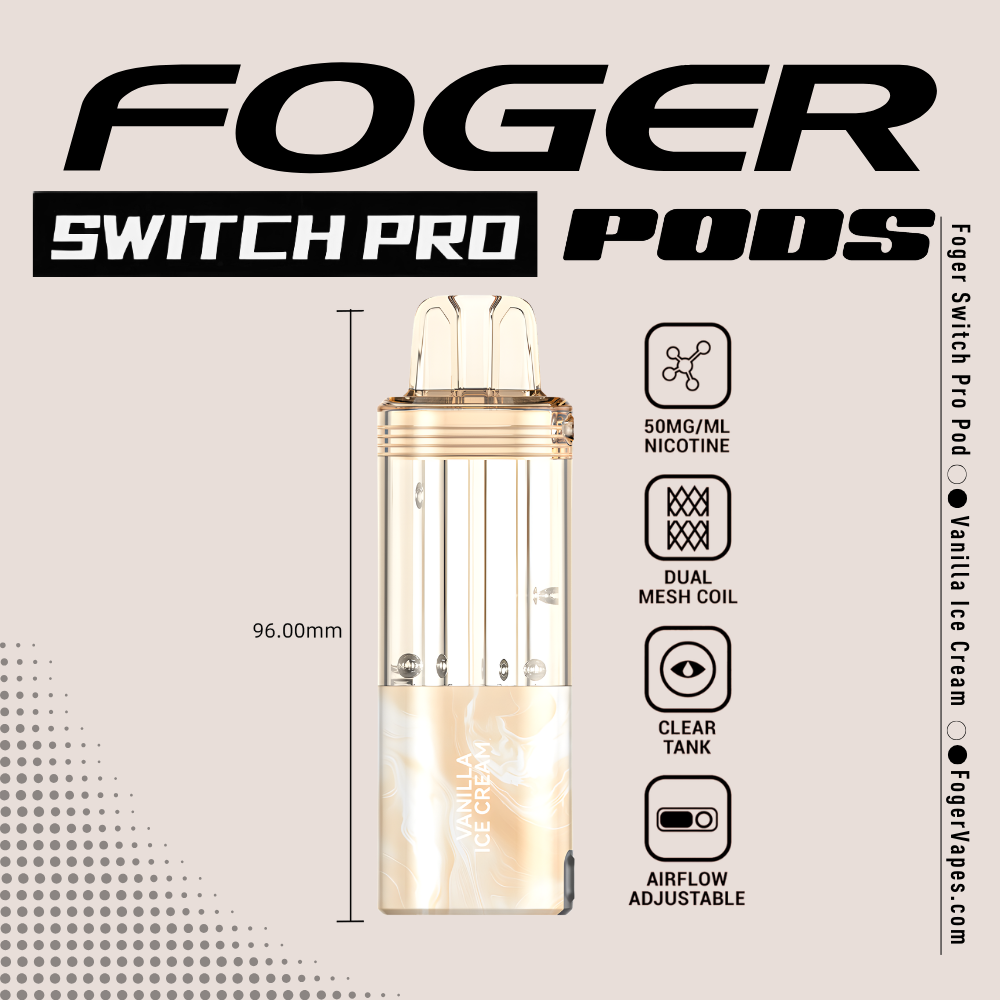 Vanilla Ice Cream - Foger Switch Pro Pod | 30K Puffs