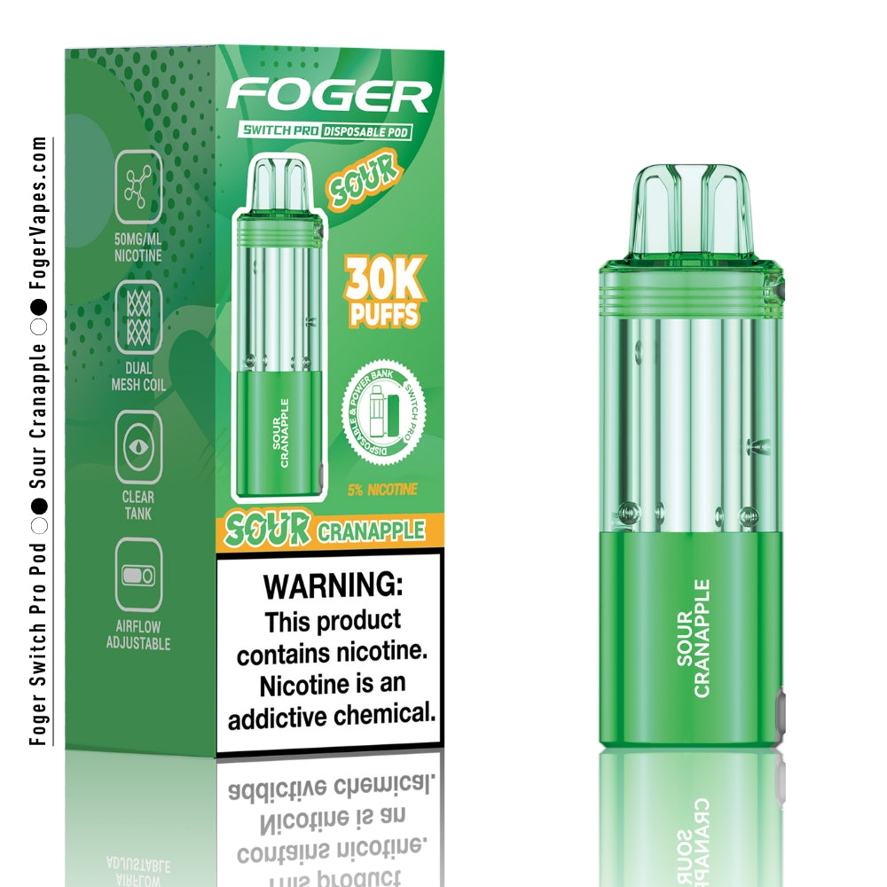 Sour Cranapple Foger Switch Pro Pod 30K Puffs