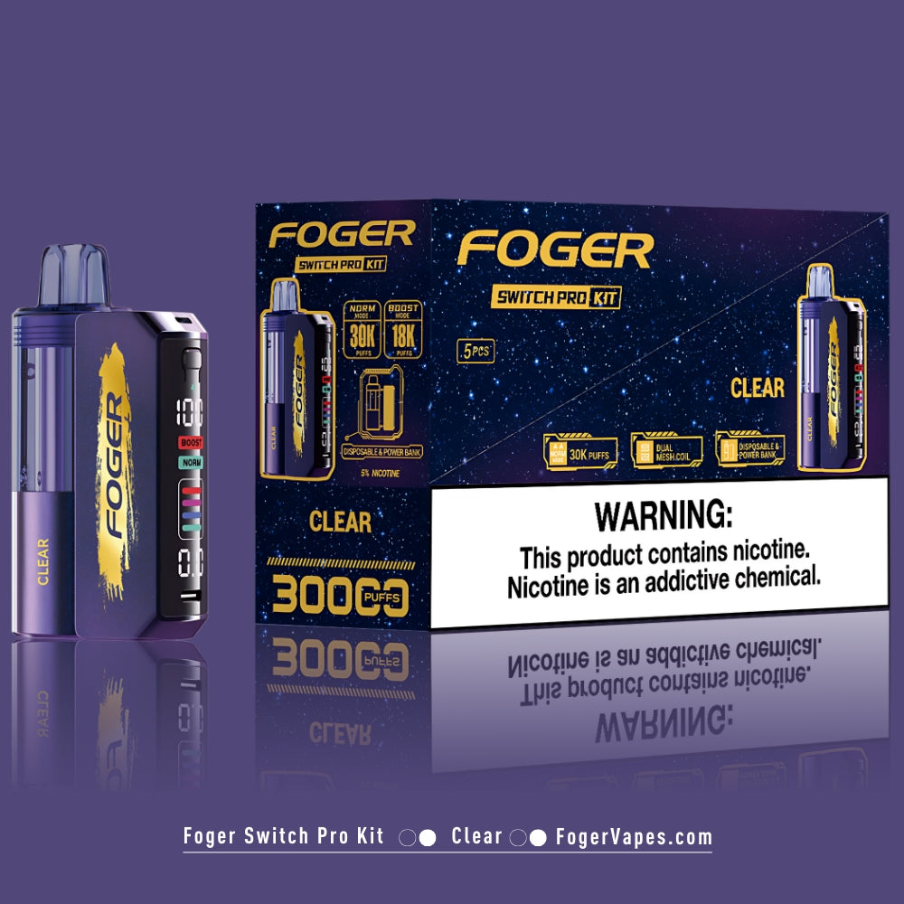 Clear Foger Switch Pro Kit 30K Puffs