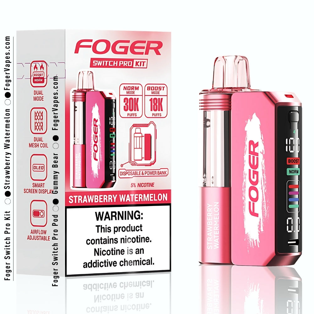 Strawberry Watermelon Foger Switch Pro Kit 30K Puffs