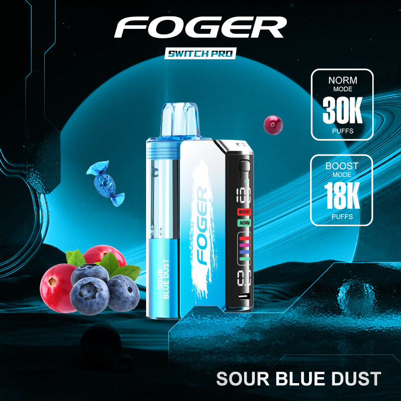 Sour Blue Dust Foger Switch Pro Kit 30K Puffs