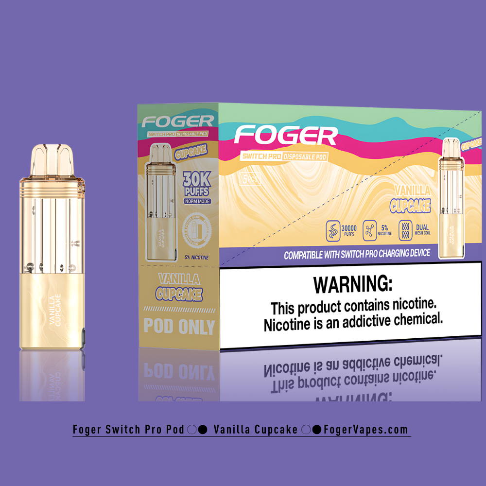 Vanilla Cupcake - Foger Switch Pro Pod | 30K Puffs