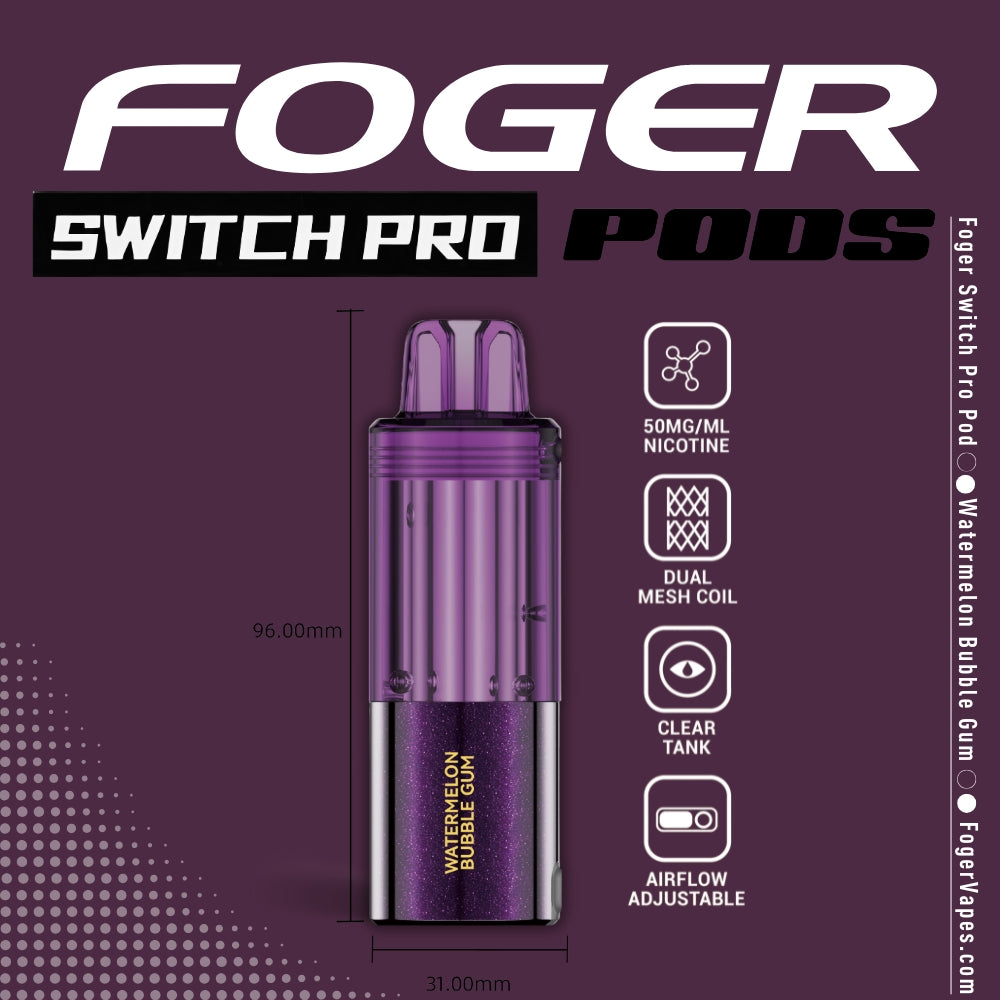 Watermelon Bubble Gum Foger Switch Pro Pod 30K Puffs