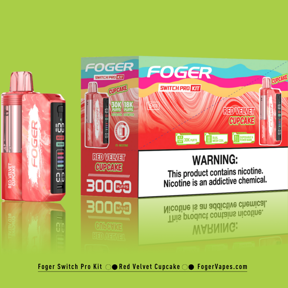 Red Velvet Cupcake - Foger Switch Pro Kit | 30K Puffs