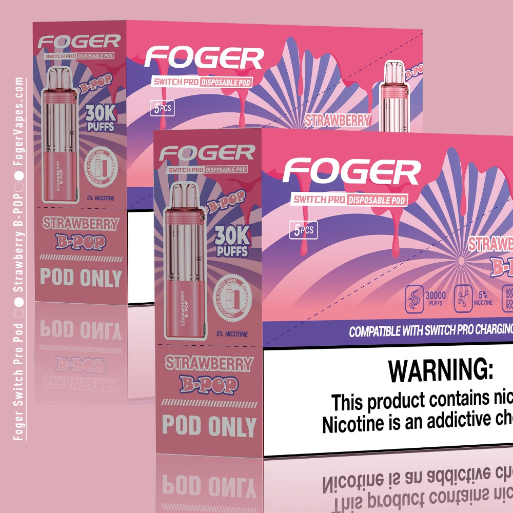 Strawberry B-Burst Foger Switch Pro Pod 30K Puffs
