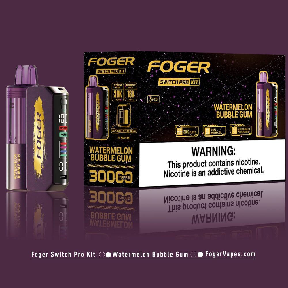 Watermelon Bubble Gum Foger Switch Pro Kit 30K Puffs