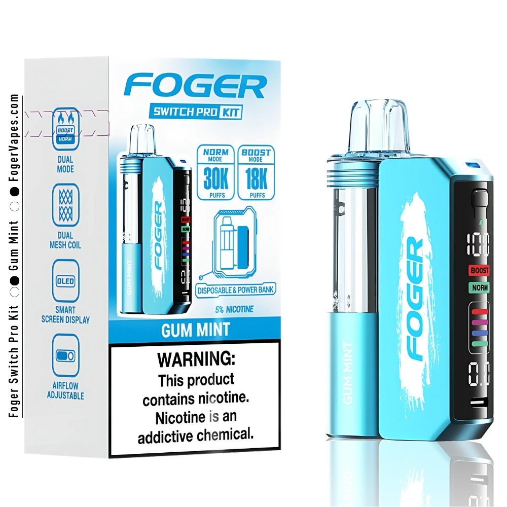 Gum Mint Foger Switch Pro Kit 30K Puffs