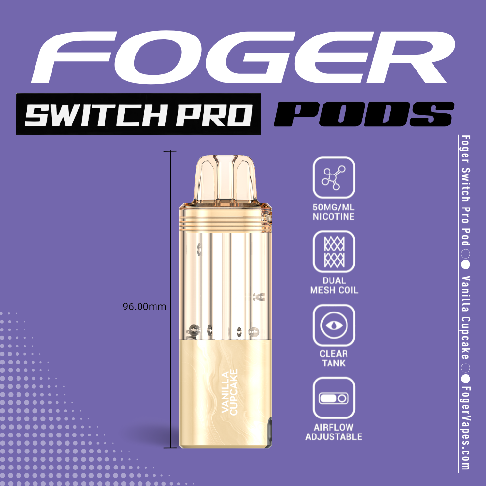Vanilla Cupcake - Foger Switch Pro Pod | 30K Puffs