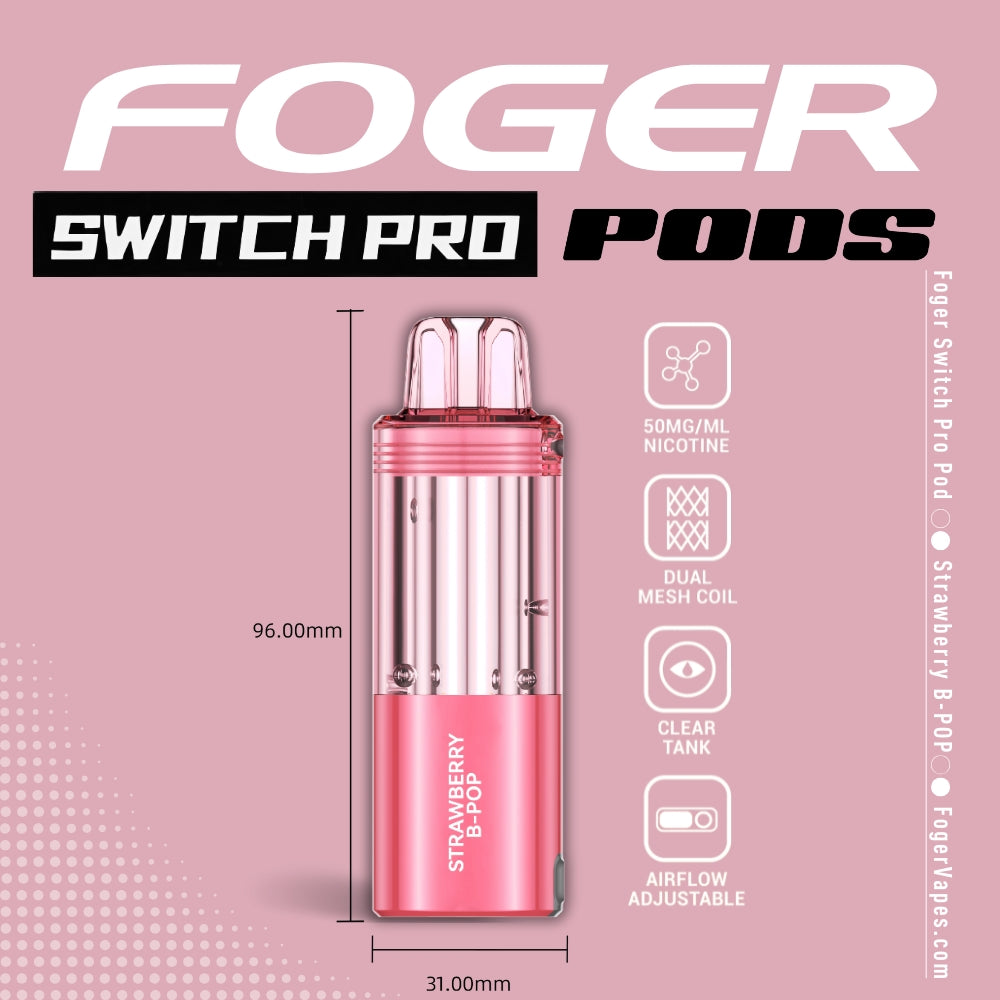 Strawberry B-Burst Foger Switch Pro Pod 30K Puffs