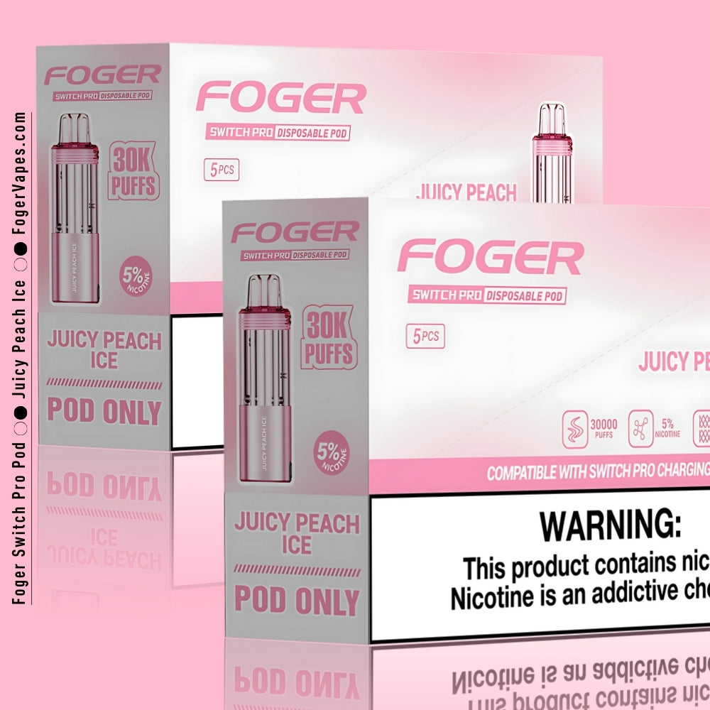 Juicy Peach Ice Foger Switch Pro Pod 30K Puffs